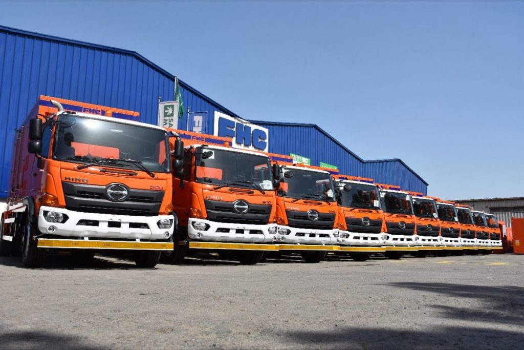 We are so proud of our partnership with Tsusho Jamjoom over Hino Trucks..